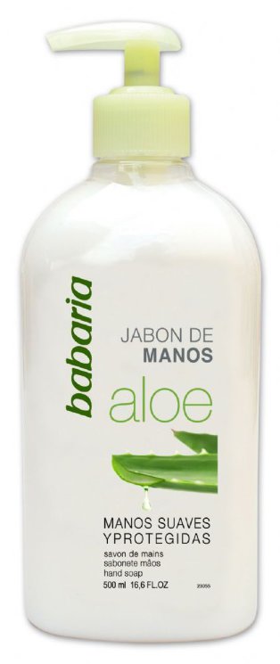  Жидкое мыло для рук Babaria Jabon De Manos Aloe, алоэ вера, 500 мл.