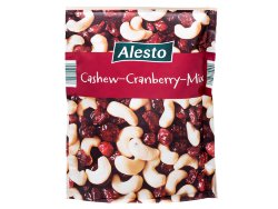 Клюква и кешью Alesto Cashews Cranberry Mix, 200 гр.
