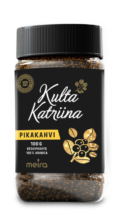 Кофе растворимый Kulta Katriina Pikakahvi, стекло, 100 гр.