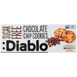 Печенье без сахара Diablo Sugar free chocolate chip, с шоколадом, 130 гр.
