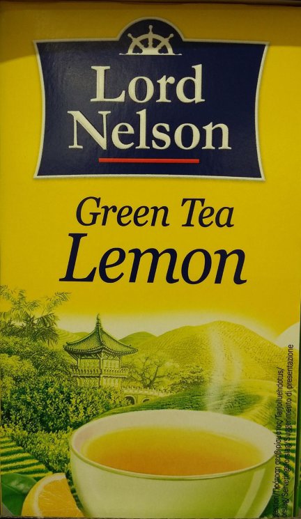 Чай зеленый Lord Nelson Lemon, 25 пак.
