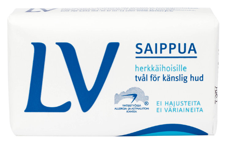 Мыло LV Saippua гипоаллергенное, 100 гр.