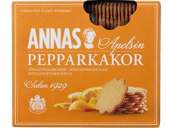Печенье имбирное с апельсином Annas Apelsin Pepparkakor, 300 гр.
