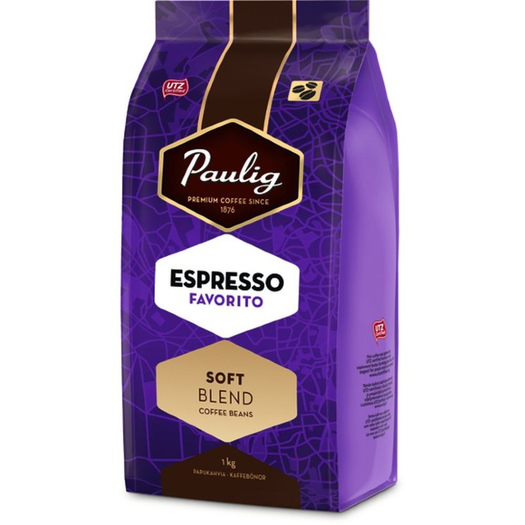 Кофе в зернах Paulig Espresso Favorito, 1 кг.