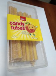 Персиковые палочки Beckys candy tubes, 275 гр