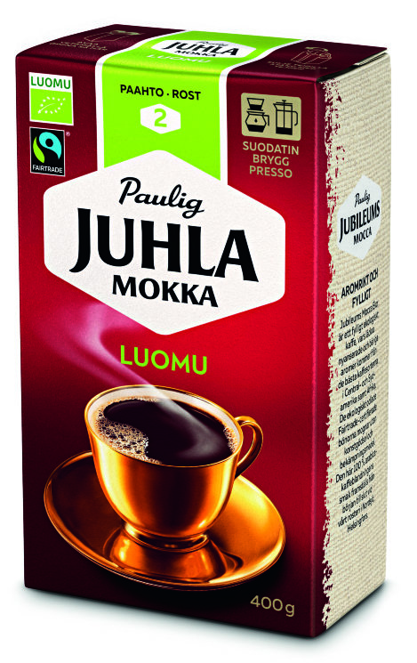 Кофе молотый Paulig Juhla Mokka Luomu, 500 гр.