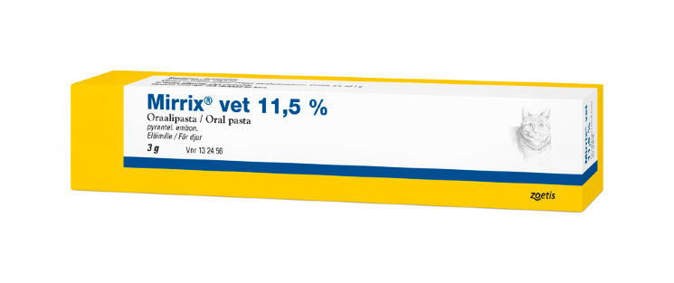 Глистогонное для кошек Mirrix Vet 11,5% oraalipasta, 3 гр.