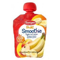 Semper Smoothie Frukt яблоко и банан с 6мес., 90 гр.