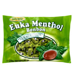 Конфеты с эвкалиптом и ментолом Woogie Euka Menthol Bonbon, 250 гр.