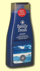 Family Fresh sport Гель для душа и шампунь мужской, ментол, 500 мл.