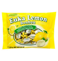 Конфеты с эвкалиптом и лимоном Woogie Euka Lemon Bonbon, 250 гр.