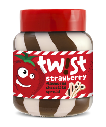 Шоколадно клубничная паста ​Twist Strawberry, 400 гр.