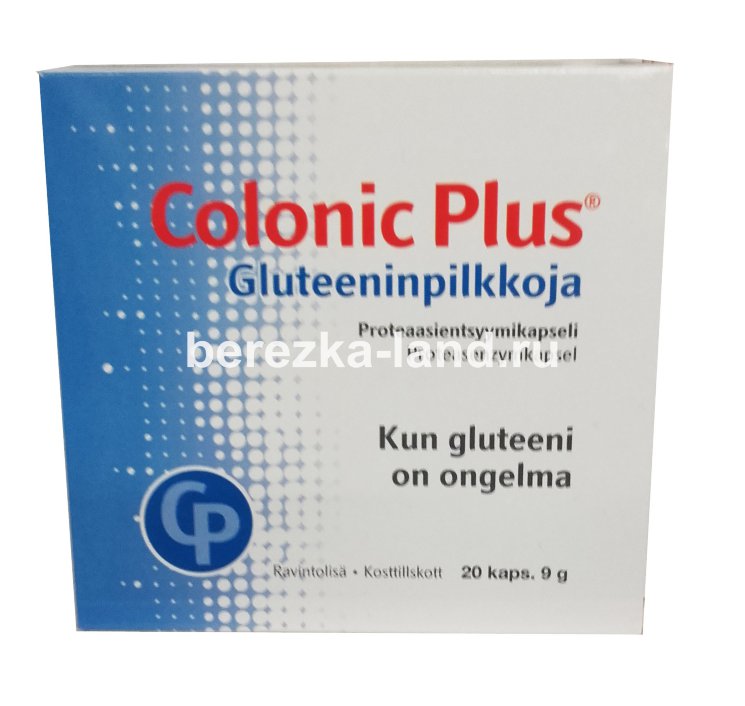 Colonic Plus Gluteeninpilkkoja расщепитель глютена, 20 таб.