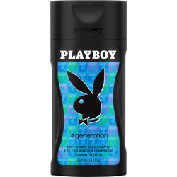 Гель для душа и шампунь мужской Playboy, 250 мл.