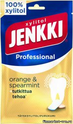 Жевательная резинка JENKKI professional orange & spearmint, 90 гр