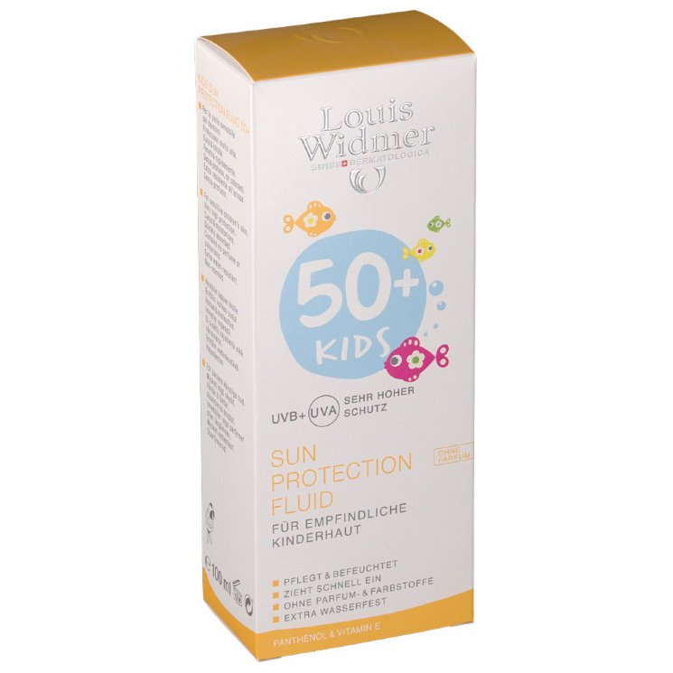 Louis Widmer Kids Kids Sun Protection Fluid SPF 50+, солнцезащитный крем для детей, 100 мл.