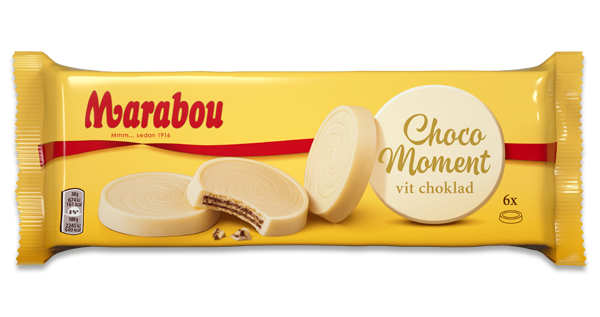 Вафли Marabou Choco Moment white, 180 гр