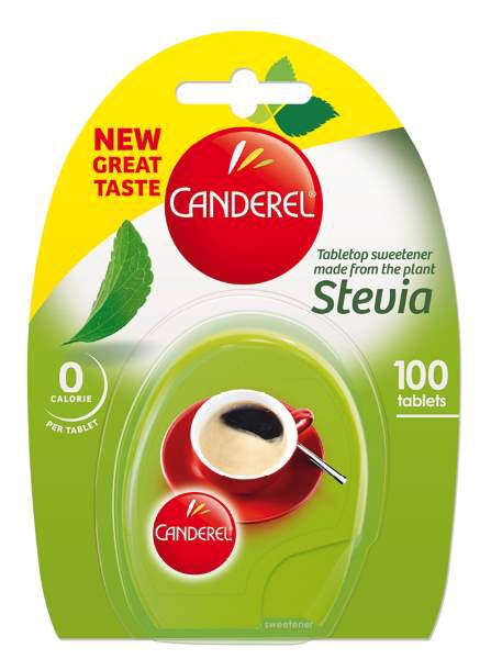 Заменитель сахара Canderel Green Stevia, 100 шт.