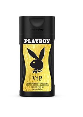 Гель для душа и шампунь мужской Playboy Vip, 250 мл.