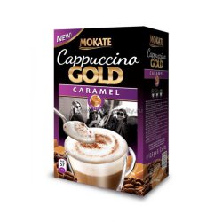 Кофе растворимый в пакетиках Mokate Gold Caramel, 8 шт., 100 гр.