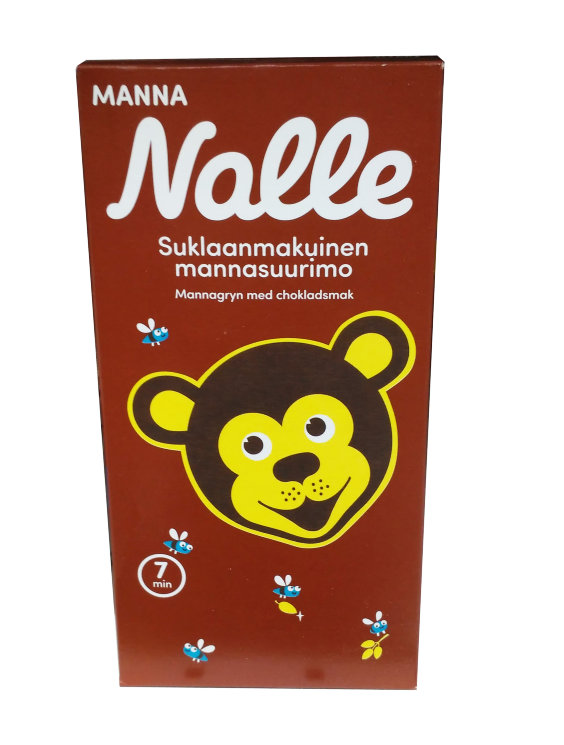 Каша манная  Nalle Manna suklaanmaku (шоколад), 600 гр.