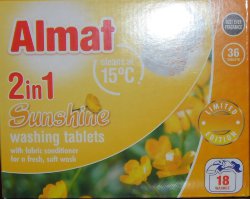 Таблетки для стирки белья Almat Sunshine, 36 шт.