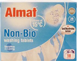 Таблетки для стирки белого белья Almat Non-Bio, 36 шт.