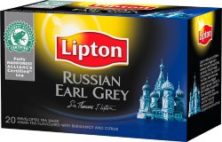 Чай черный с бергамотом Lipton Russian Earl Grey, 20 пак.