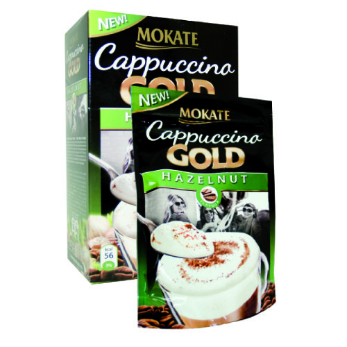 Кофе растворимый в пакетиках Mokate Gold Hazelnut, 8 шт., 100 гр.