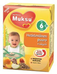 Nutricia Muksu Hedelmainenpuuro 6+ Каша готовая фруктово-овсяная, 250 гр. с 6 мес.