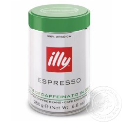 ILLY ESPRESSO Кофе без кофеина, в зернах, 250 гр.