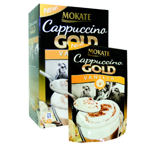 Кофе растворимый в пакетиках Mokate Gold Vanilla, 8 шт., 100 гр.