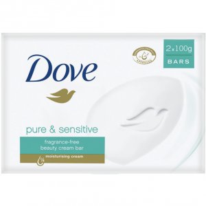 Крем мыло  Dove Pure Sensitive, гипоаллергенное, 2х100 гр.
