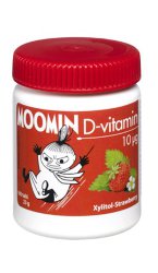 Витамин D3 жевательные MOOMIN, со вкусом клубники, 100 шт.