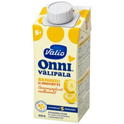 Valio Onni banaani-jogurttivalipala (банан, йогурт, рис), 215 гр.