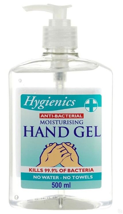 Гель для дизинфекции рук Hygienics Hand Gel, 500 мл.