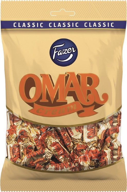 Конфеты Fazer Omar Cream, сливочная карамель, 220 гр.