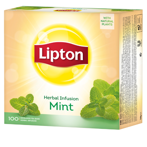 Чай травяной Lipton Herbal infusion mint, мята, 100 пак.