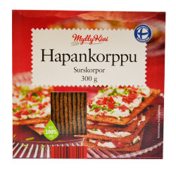 Хлебцы ржаные Hapankorppu Surskorpor, 300 гр