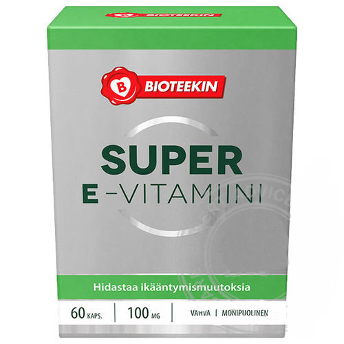 Витамин Е, Bioteekin Super E vitamini 100 mg, 60 капс.