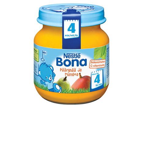 Nestle Bona груша и манго, 125гр., с 4мес.