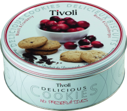 Печенье Tivoli с клюквой и мюсли, 150 гр.
