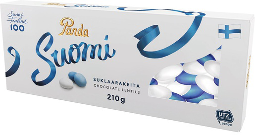 Конфеты Panda Suomi suklaarakeita (драже), 210 гр.