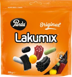Лакричные конфеты Panda Lakumix Original, 250 гр.
