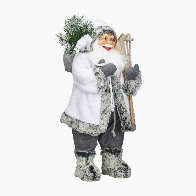 Дед Мороз (Санта Клаус), белый, 60 см.