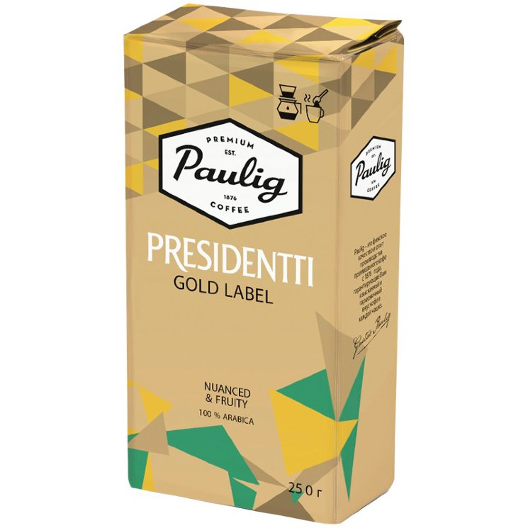 Кофе молотый Paulig Presidentti Gold Label, 500 гр.