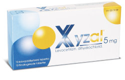Таблетки от аллергии Xyzal 5 mg, 10 шт.