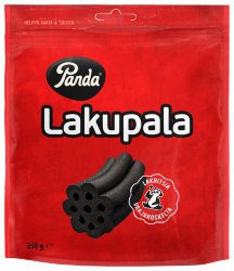 Лакричные конфеты Panda Lakupala, 250 гр.