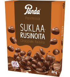 Изюм в шоколаде Panda Suklaa Rusinoita, 80 гр.