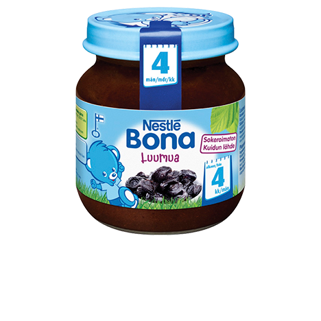 Nestle Bona чернослив, 125гр., с 4мес. 